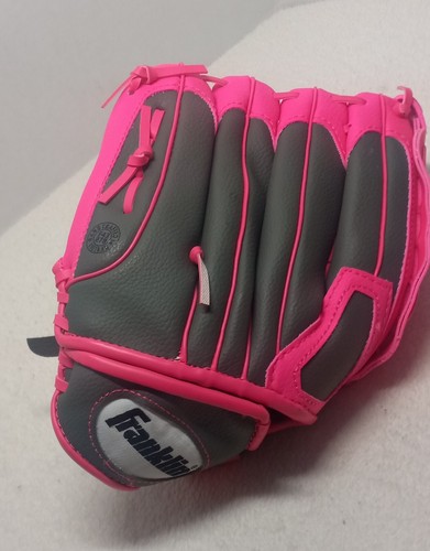 Franklin Girl's Pink and Gray Baseball Right-Handed Glove 10.5 RTP 22700 Youth - Picture 6 of 24