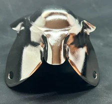 Large Nickel Plated Corner for Trunks, Cases or Boxes with 2 1/4" Legs