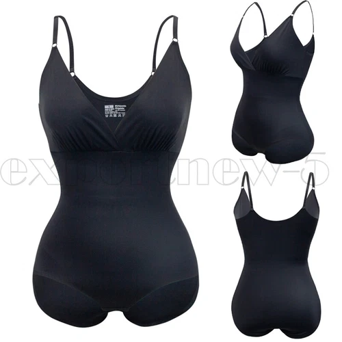 Women's Seamless Full Body Shapewear Bodysuit Tummy Control Slimming Body Shaper - Picture 15 of 50