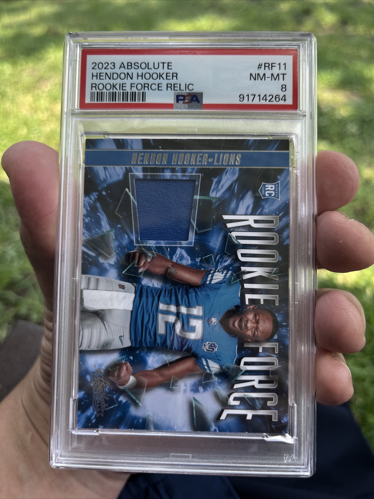 Hendon Hooker Panini Absolute Rookie Force Relic #RF11 Base