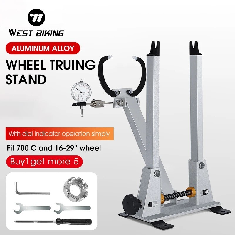 WEST BIKING Support D’équilibrage De Roue – Vélo – Argent – Modèle YP0719418