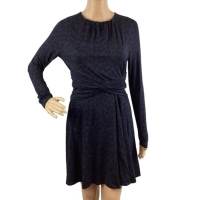 whistles long sleeve dress Whistles Velvet Sheer Sleeve Dress Navy Size 0