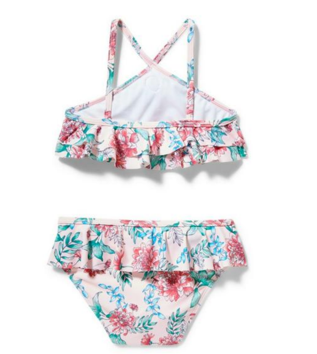 Janie and Jack Girls Floral 2 Piece Bikini Swimsuit D1041 Kids