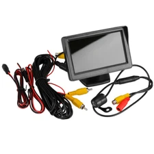 Car Monitor + Night Vision Reverse Reversing Camera Backup Rear View Parking Kit