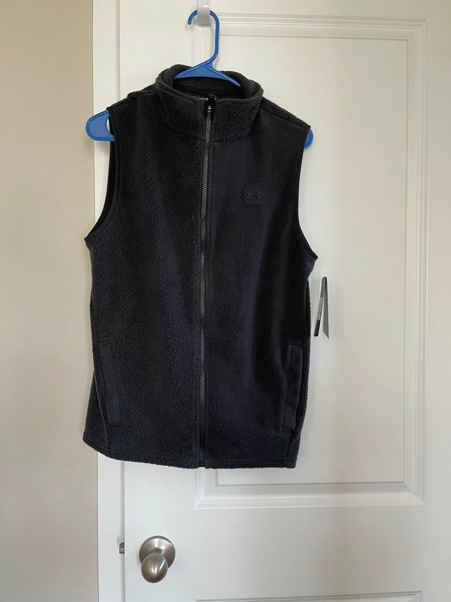BNWT Under Armour Boys 8 20 Sherpa Fleece Vest Size YLG Loose Polyester