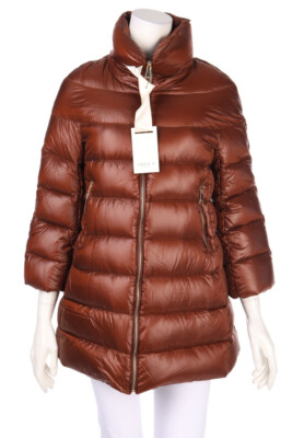 ANNIE P Down Jacket Zipper I 44 = D 38 brown NEW