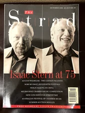 The Strad Magazine - October 1995 - Isaac Stern, August Wilhelmj, Nobuko Imai