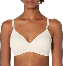 Warner  s Bra No Side Effects Wire-Free 1056 Butterscotch 38D NWT