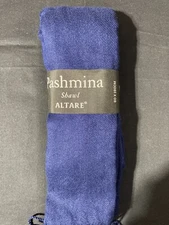 Altare Navy Pashmina Shawl 60x180cm