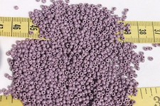 9/0 Old Time French Opaque Purple Glass Seed Beads Crafts Jewelry Making /1oz