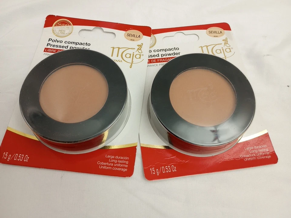 Maja Sevilla Pressed Powder, Mirror and Tassel Compartment  0.53 OZ SET OF 2 - Image 3 of 4