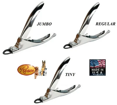 RESCO ORIGINAL Pet DOG CAT GROOMING CLASSIC NAIL CLIPPER Guillotine Claw Trimmer
