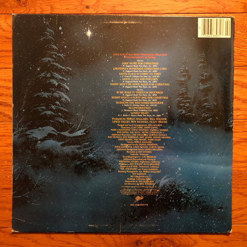 Merle Haggard - Goin' Home For Christmas LP Epic FE 38307 1984 Pressing - Picture 2 of 4