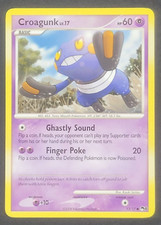 Pokemon TCG - Croagunk - Pop Series 8 Promo Card #13/17 - NM/LP - 2008 Nintendo