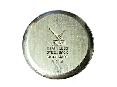 Hintergrund Heckscheibe Gehäuse Uhr CAMY 4719 Edelstahl Stahl Zurück Diam Int 28
