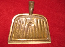 Vintage JV REED Dustpan Metal Copper Finish Dust Pan JV Reed Louisville USA