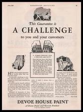 1928 Devoe & Raynolds New York House Paint & Varnish Products Vintage Print Ad