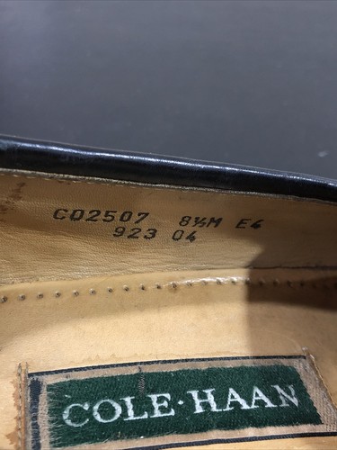Cole Haan Black Leather Slip On Penny Loafer Dress Shoes Sz 8.5 M C02507 *NICE* - 第 7/12 張圖片