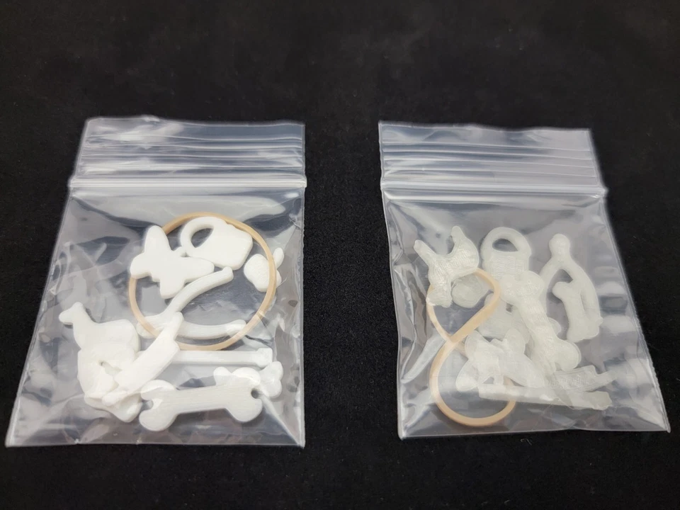 2 SETS! Operation Game Replacement Pieces 1 Set WHITE 1 Set GLOW IN THE DARK! - Image 2 of 2