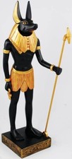 ANUBIS STATUE Egyptian God Mythology 12" GUIDE and PROTECTOR OF THE DEAD