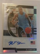 2020-21 RJ Hampton Panini Prizm Draft Picks Silver Prizm RC Prospect 1st Auto🔥