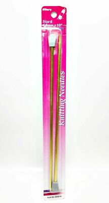 Lot of 2 Allary Style #6235-06 Knitting Needles, Size 6 (4.0mm x 10'')