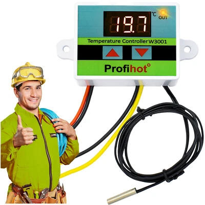 PROFIHOT DIGITAL LED TEMPERATURREGLER thermostat control temperatur regler 12V 24V 230V ⭐
