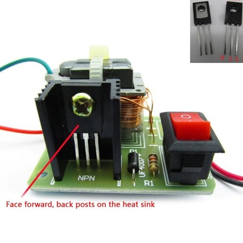15 KV Hochfrequenz DC Hochspannung Lichtbogen Zündung Generator Boost Step Up Zum Selbermachen Kit - Bild 3 von 9