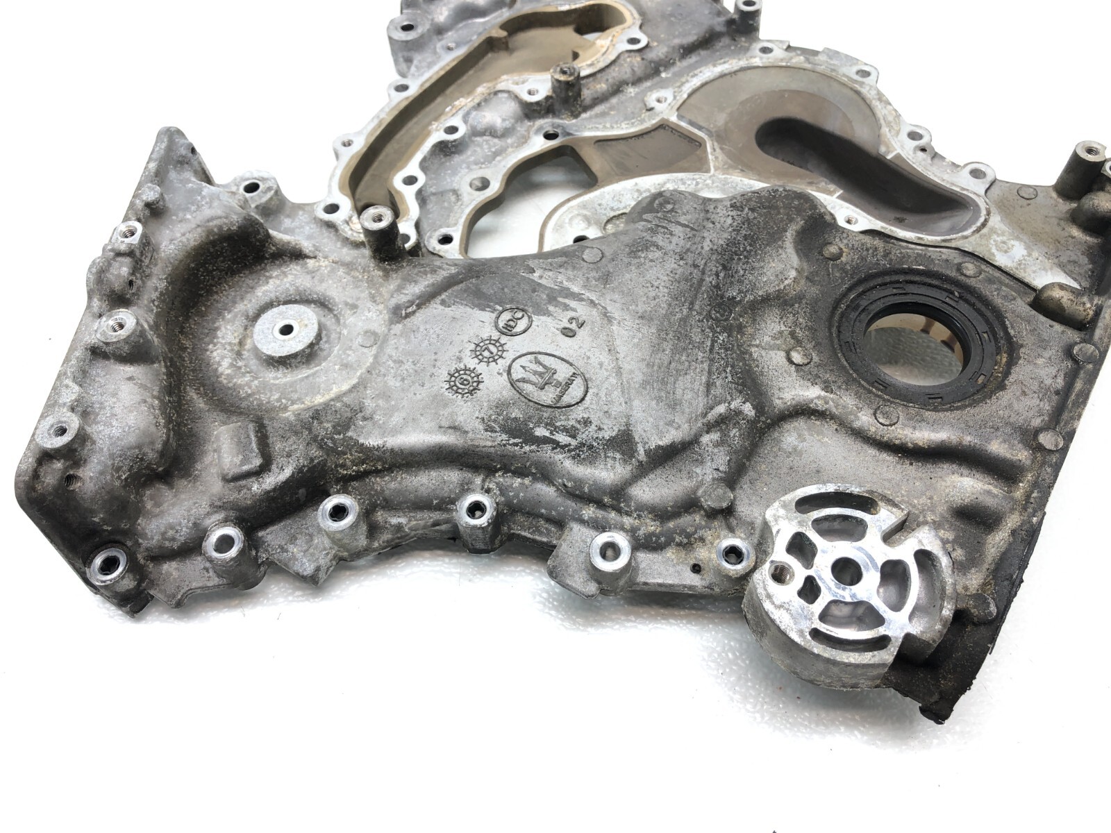 2014-2017 MASERATI GHIBLI SQ4 3.0 ENGINE MOTOR TIMING CHAIN COVER PLATE OEM 55K.
