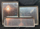 Vintage Metal Fluted Tart/Quiche Pans w/Removable Bottoms, Lot of 3, France