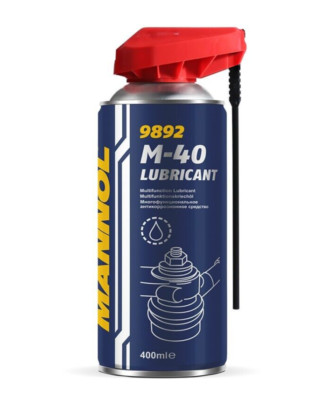 MANNOL 9892 M-40 MULTIPURPOSE LUBRICANT UNLOCKING 400ML DUAL POSITION SPRAY