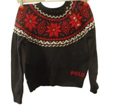 POLO Ralph Lauren sweater kids 8-10 let it snow