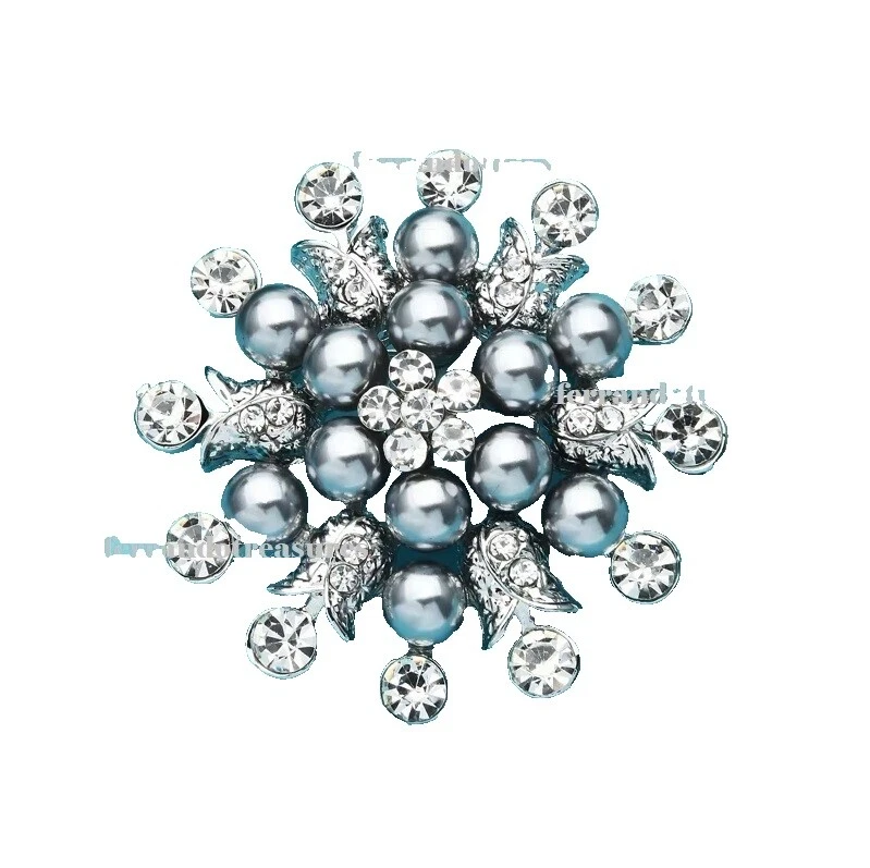 Broches de moda belleza plateado plata