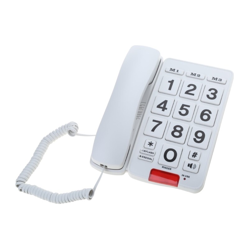 Loud Ringtone Fixed Home Phone for Seniors and Hearing Impaired