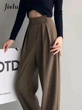 Pantalones de Pierna Ancha para Mujer, Traje Clásico para toda Ocasión