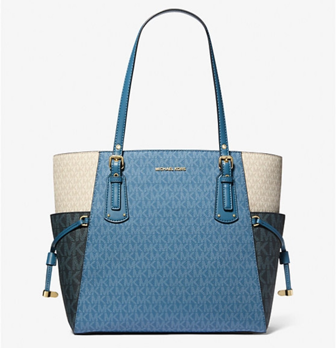 Michael Kors Voyager Logo Color Block Shoulder Bag