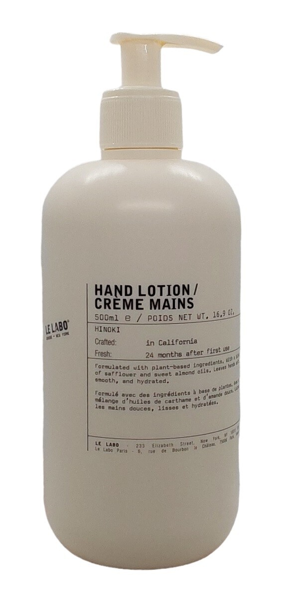 ルラボ ハンドローション Le Labo HINOKI Perfumed Hand Lotion Jumbo 16.9 OZ with PUMP | eBay
