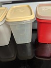 Vintage Tupperware Set Of 3 Shelf Saver Containers #1243 Clear With 3 Lids — photo 3