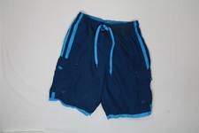 Mens Burnside Blue Board Shorts Lined Medium M EUC