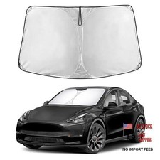 Tesla Model Y / Model 3 Windshield Sun Shade - Compatible with Model Y / Model 3