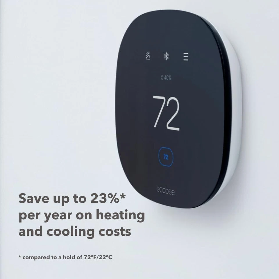 ecobee3 lite Smart Thermostat Whole Home Sensors BlackWhite - Image 4 of 4