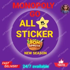 ( ALL Stickers Available ) 🔥  Monopoly Go Stickers 1-6 Stars⭐SUPER FAST⚡ 24/7