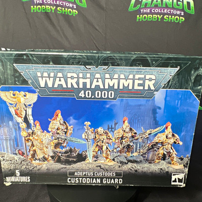 Games Workshop Warhammer 40K Adeptus Custodes Custodian Guard 5 Miniatures New
