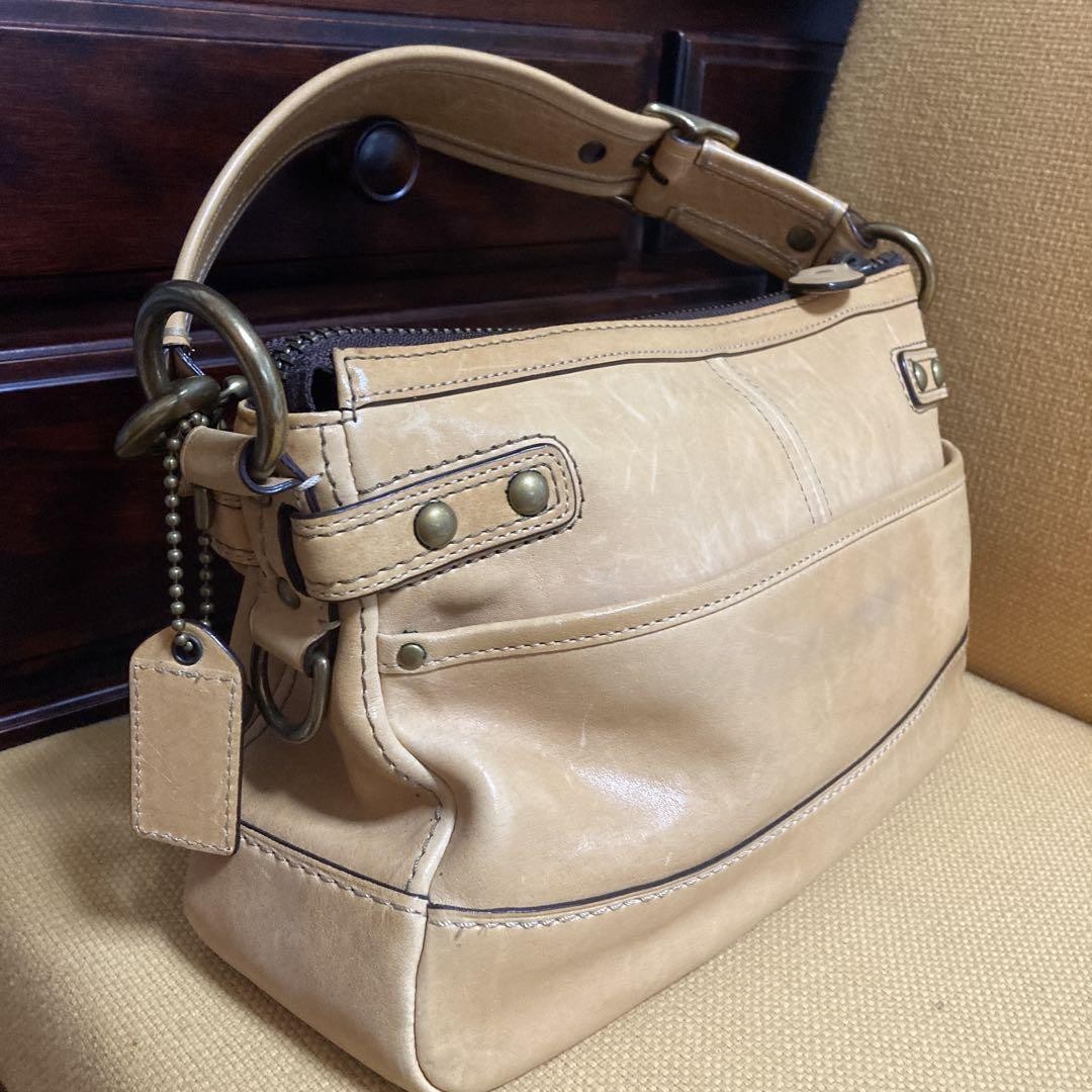 バッグ Coach 65th LE Bag No.168 Turnlock COACH Legacy 65th Anniversary Turnlock Shoulder Bag Beige