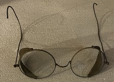Vintage American Optical Wire Mesh Safety Glasses Protective Side Shields