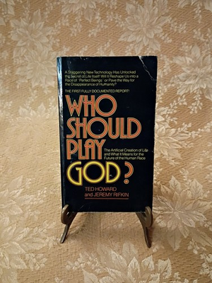 #ad Who Should Play God? by Ted Howard 1977 Dell Genetic Engineering Paperback Book $7.99