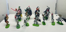 Vintage Britains Deetail 1971 Medieval Knights Horses Figures Lot 11