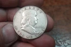 1950 FRANKLIN HALF DOLLAR SILVER 90% PART OF FULL COLLECTION IN DANSCO BOOK
