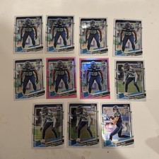 Seattle Seahawks RC Card Lot Derick Hall Devon Witherspoon, Jake Bobo Optic 2023