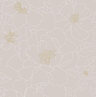 Fd27008_Terrace NäHte Blumenmuster Weich Taupe Weiß Fine Decor Tapete